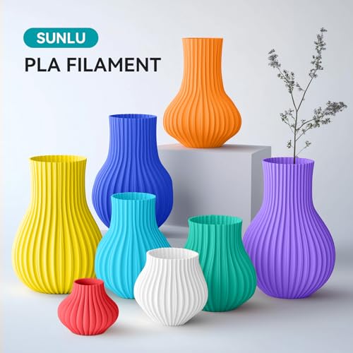 SUNLU PLA Filament 1.75mm 250g 8 Rolls Multicolor Bundle Y20969
