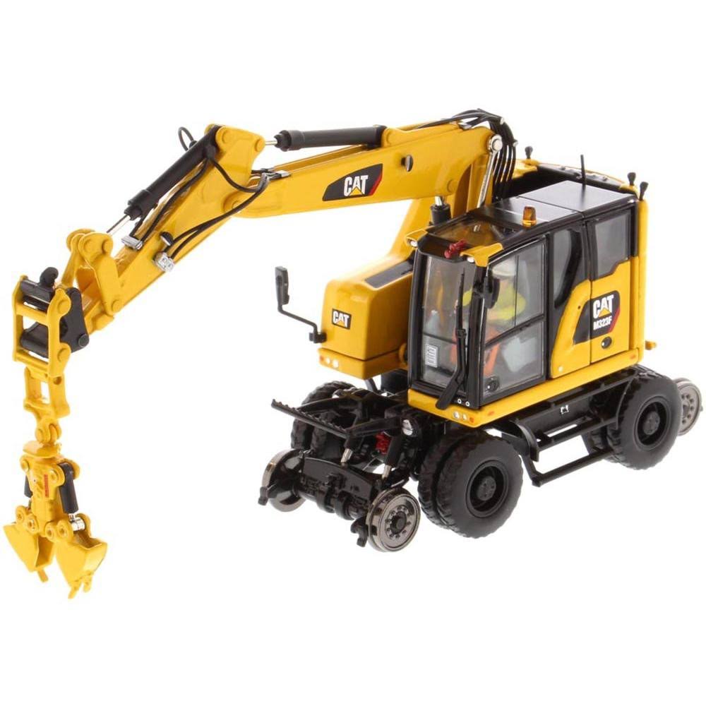 Cat Caterpillar M323F Railroad Wheeled Excavator 1/50 Diecast Masters B12246
