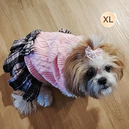 KYEESE Dog Sweater Knitwear with Bowtie for Small Dogs R875009