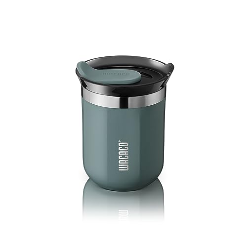 WACACO Octaroma Classico Vacuum Insulated Coffee Mug, Double-wall Stainless Steel, 6 fl oz, Carmine Red Z33030