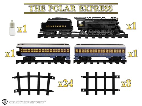 Lionel Battery-Operated Polar Express Toy Train Set with Bluetooth, Lights & Sounds T402111