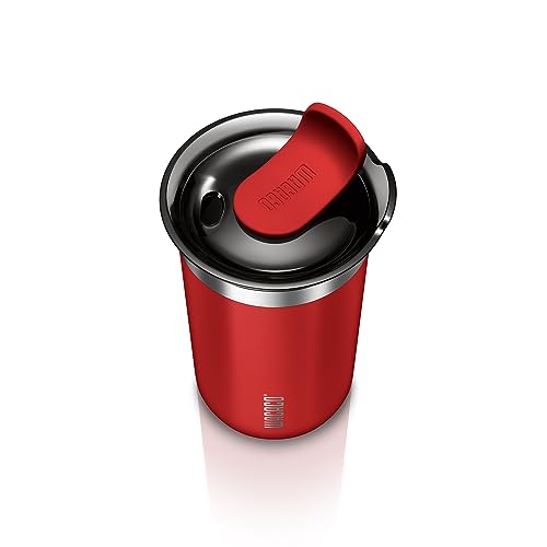 WACACO Octaroma Classico Vacuum Insulated Coffee Mug, Double-wall Stainless Steel, 6 fl oz, Carmine Red Z33030