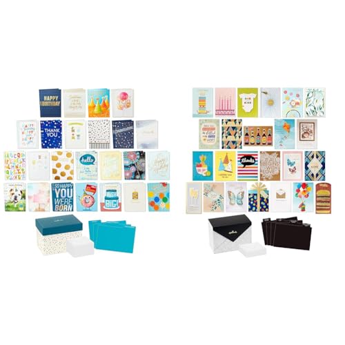 Hallmark Boxed Christmas Card Assortment with Keepsake Box, 48 Cards and Envelopes E229252