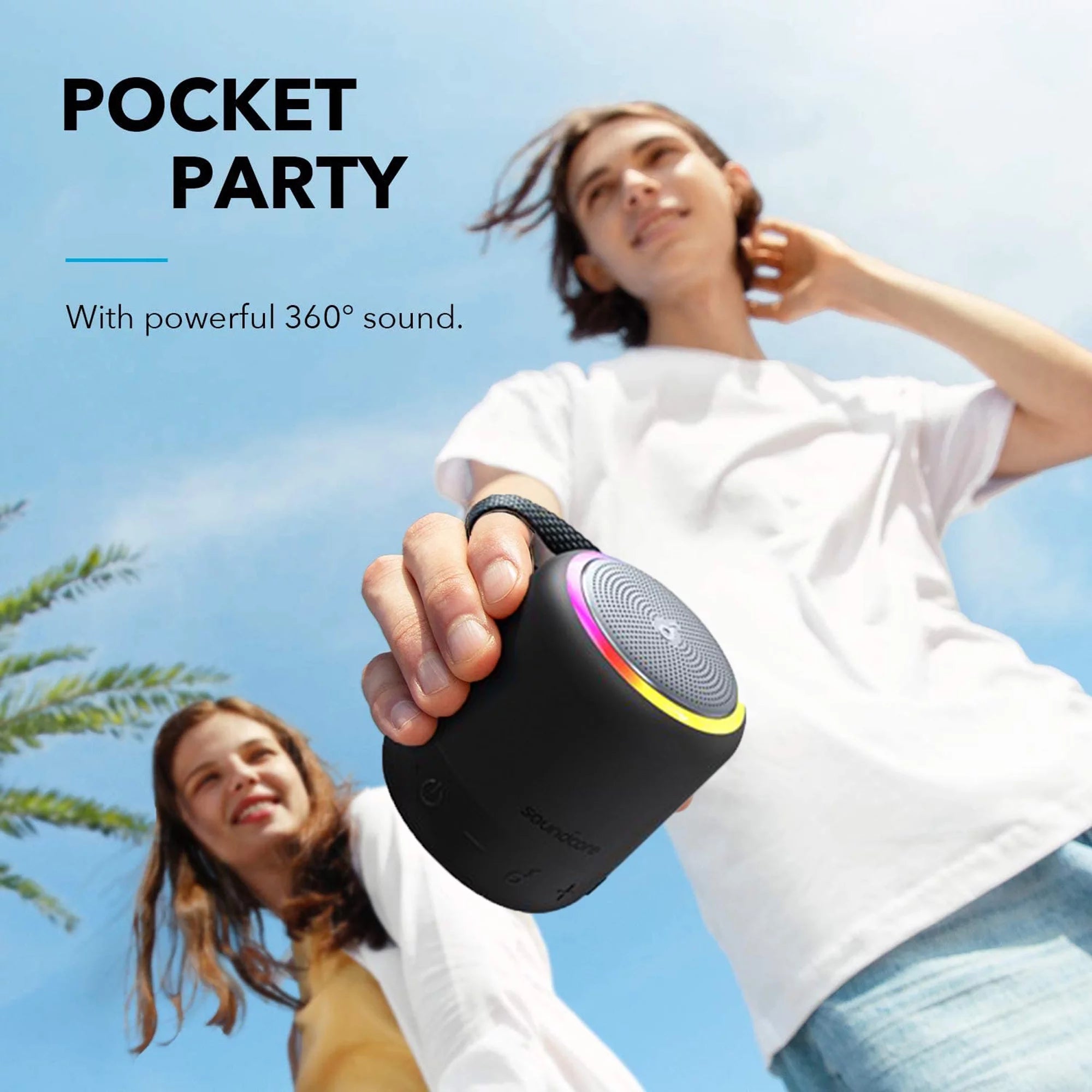 soundcore by Anker Mini 3 Pro Portable Speaker, IPX7 Waterproof P9974