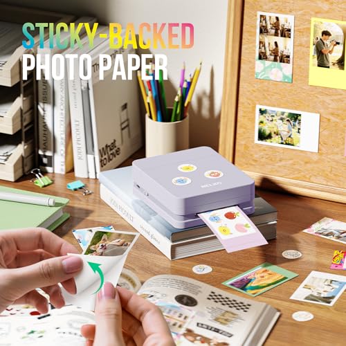 Nelko PP01 Portable Mini Photo Printer for iOS & Android, White Z15552