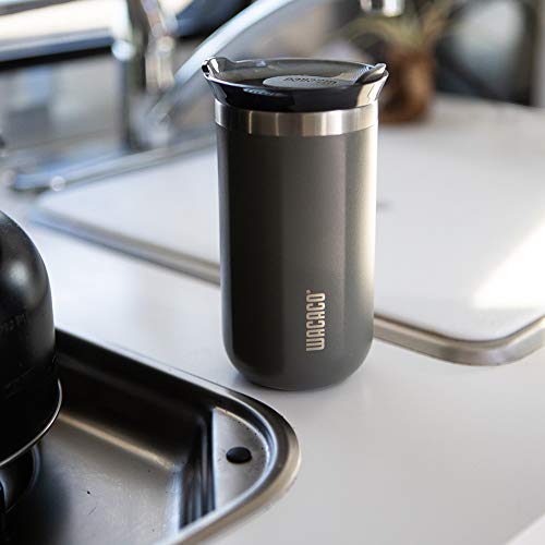 WACACO Octaroma Classico Vacuum Insulated Coffee Mug, Double-wall Stainless Steel, 6 fl oz, Carmine Red Z33030
