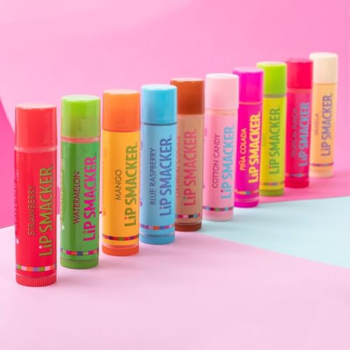 Lip Smacker Original Party Pack - 10 Moisturizing Lip Balms, Classic Flavors S23577