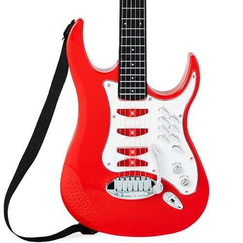 Kids Electric Musical Guitar Play Set Toy Starter Kit with Microphone and Amp - Blue B982