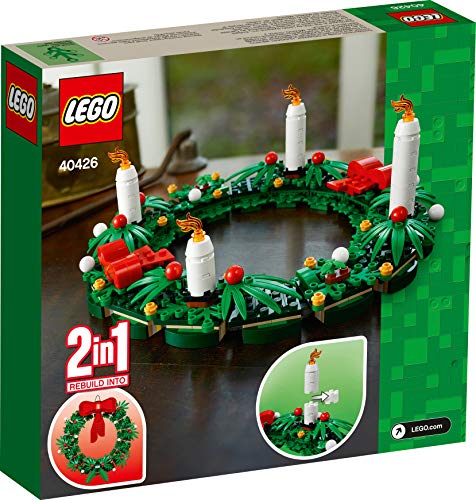 LEGO Iconic Christmas 2-in-1 Wreath with Red Bow 40426 H978728