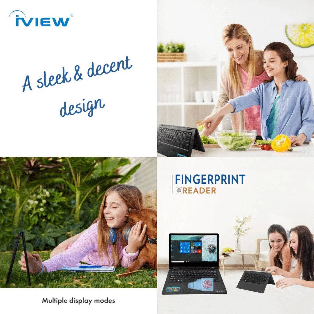IVIEW-Maximus IV Ultra-Slim 11.6" 360° Convertible Touchscreen Laptop, 4GB/64GB, Windows 10 Pro O49559