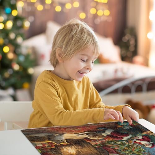 Nattork Jigsaw Puzzle 1000 Pieces for Adults, Christmas House W31652