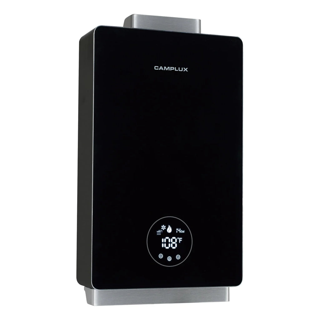 Camplux 3.18 GPM Indoor Propane Tankless Water Heater, Black I818600
