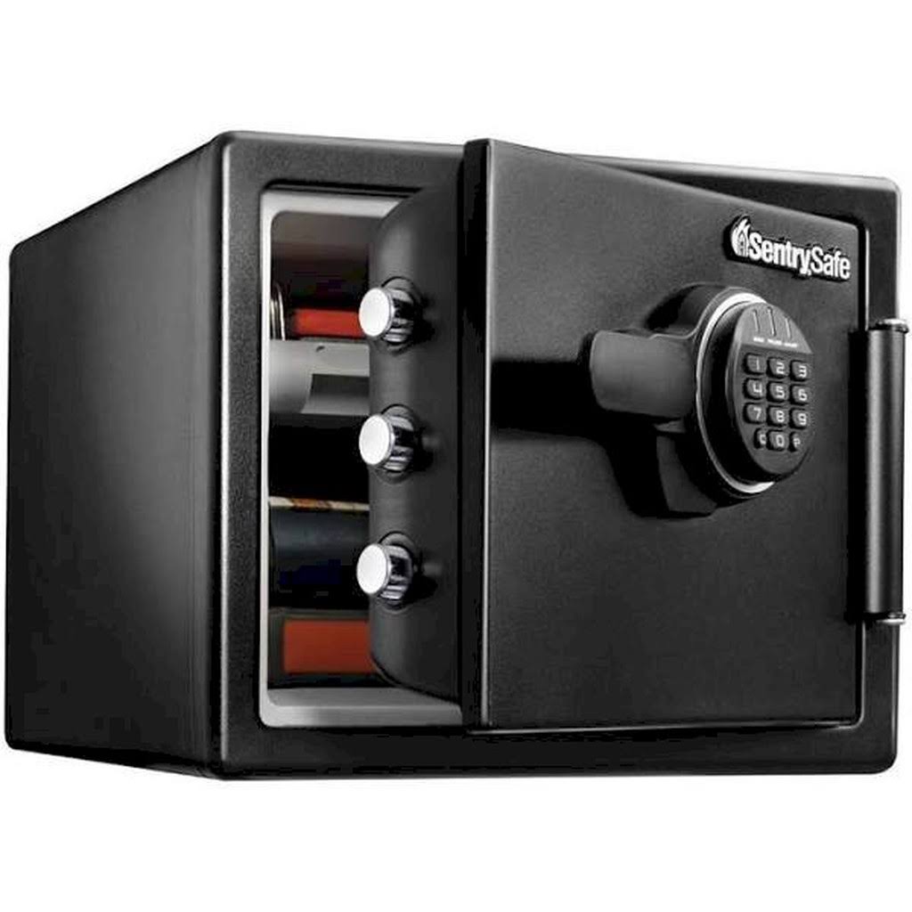 Sentrysafe Sfw082et Fire-Resistant Safe and Waterproof Safe with Digital Keypad 0.82 Cu ft, Black - Megean