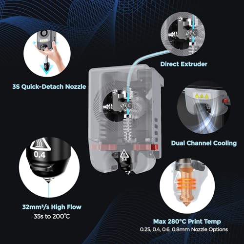 FLASHFORGE Adventurer 5M 3D Printer, Auto Leveling, 600mm/s High Speed I42024