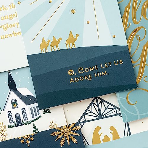 Hallmark Religious Christmas Card Assortment Heavenly Peace, 36 Cards with Envelopes E111523