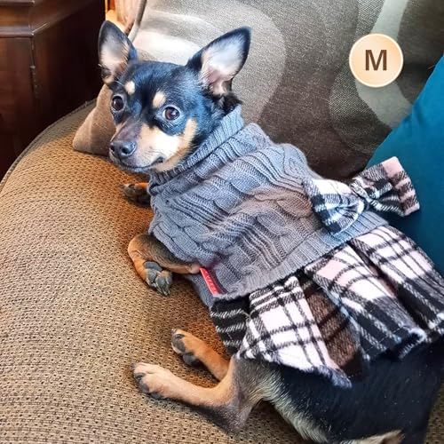 KYEESE Dog Sweater Knitwear with Bowtie for Small Dogs R875009