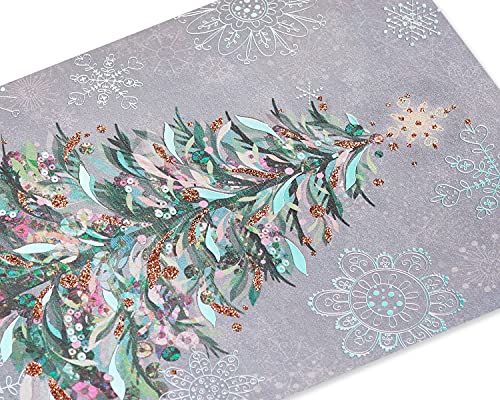 Papyrus Boxed Christmas Cards with Envelopes, Christmas Trees, 14-Count C8880
