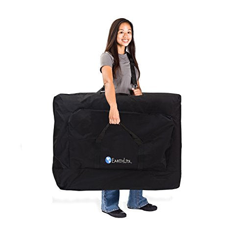 EARTHLITE Premium Portable Massage Table Package SPIRIT with Flex-Rest Face Cradle & Strata Face Pillow, Carry Case, Made in USA E382