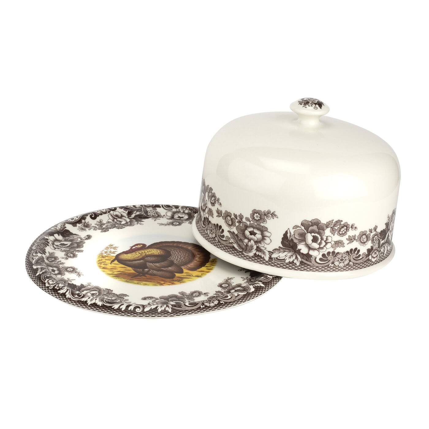 Spode Woodland 2 Piece Serving Platter with Dome V41966