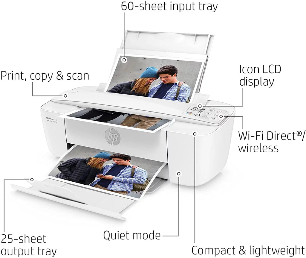 HP DeskJet Wireless Color Inkjet Printer All-in-One with LCD Display Y98691
