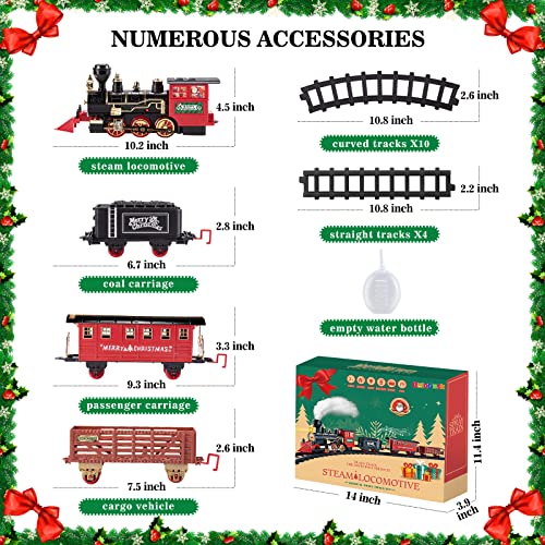BainGesk Train Set with Steam, Light and Sounds, Electric Toy for Kids K159