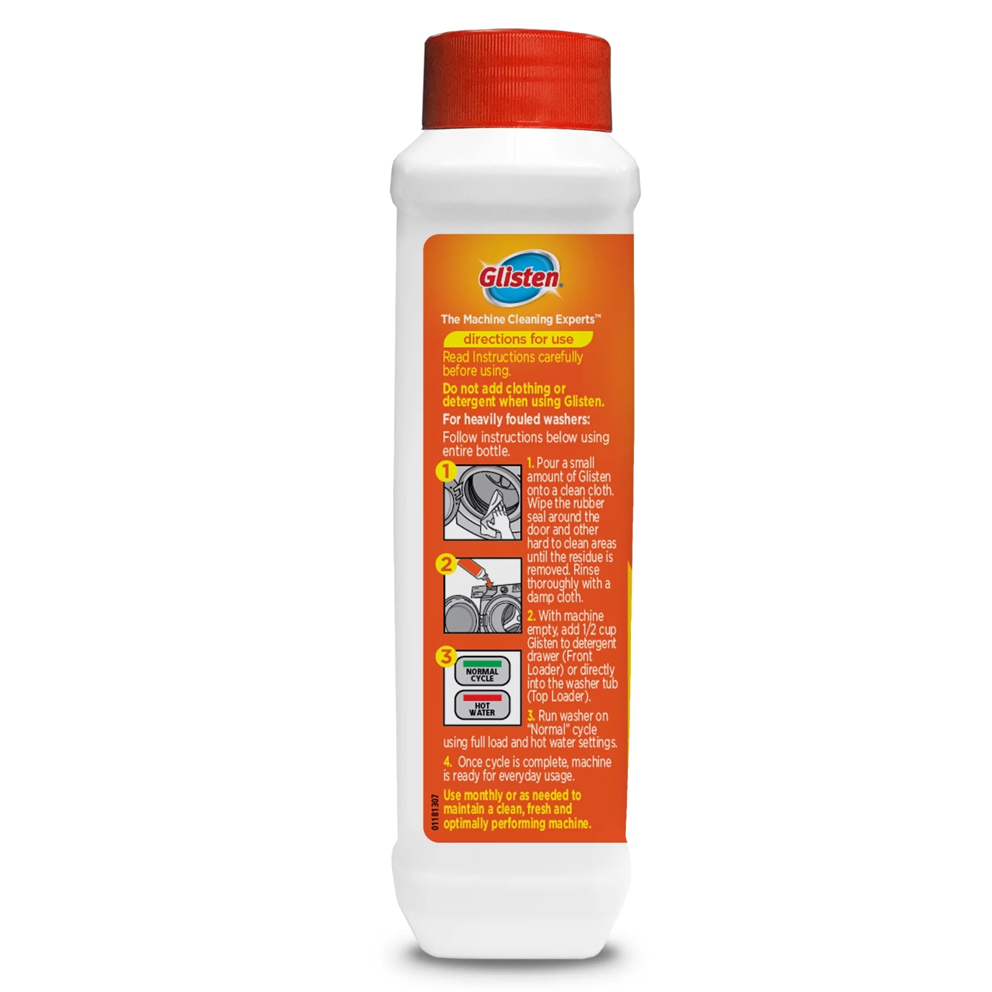 Glisten Washer Magic Washing Machine Cleaner, 3 Bottles S849864