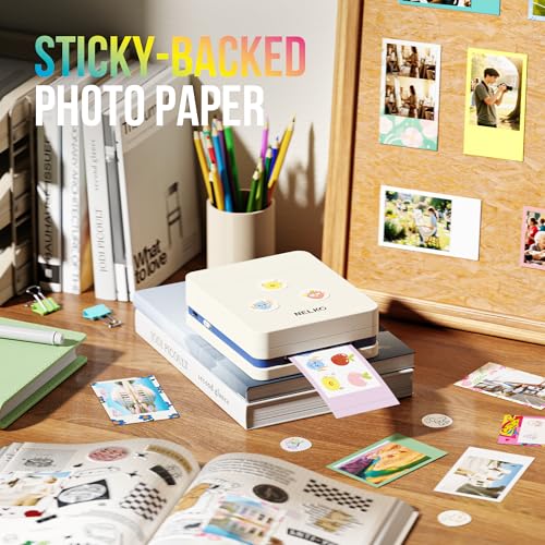 Nelko PP01 Portable Mini Photo Printer for iOS & Android, White Z15552