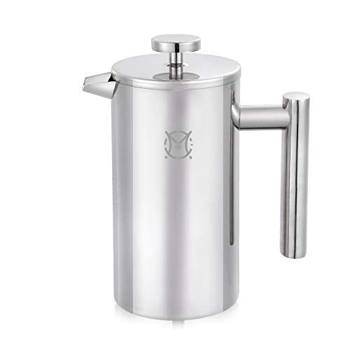 French Press Coffee Maker 350ML Stainless Steel Thermal H244884