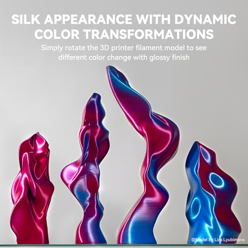 JAYO 3D Printer Filament Bundle, PLA Silk Multicolor 1.75mm, 8 Rolls 2kg G112230