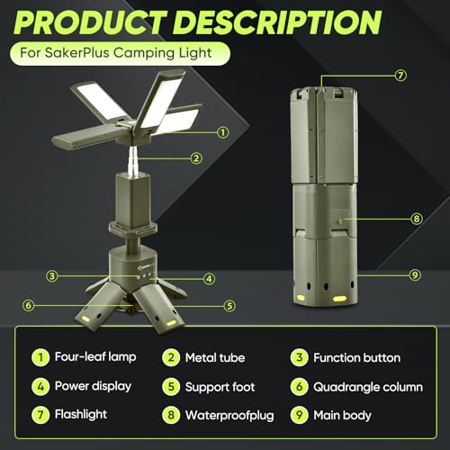 Portable Camping Light 14000mAh Rechargeable Lantern with Magnetic Base Z942