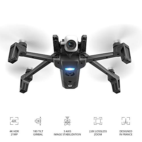 Parrot PF728000 ANAFI Drone, Foldable 4K HDR Camera Quadcopter, Dark Grey U91873