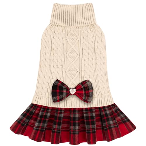 KYEESE Dog Sweater Knitwear with Bowtie for Small Dogs R875009