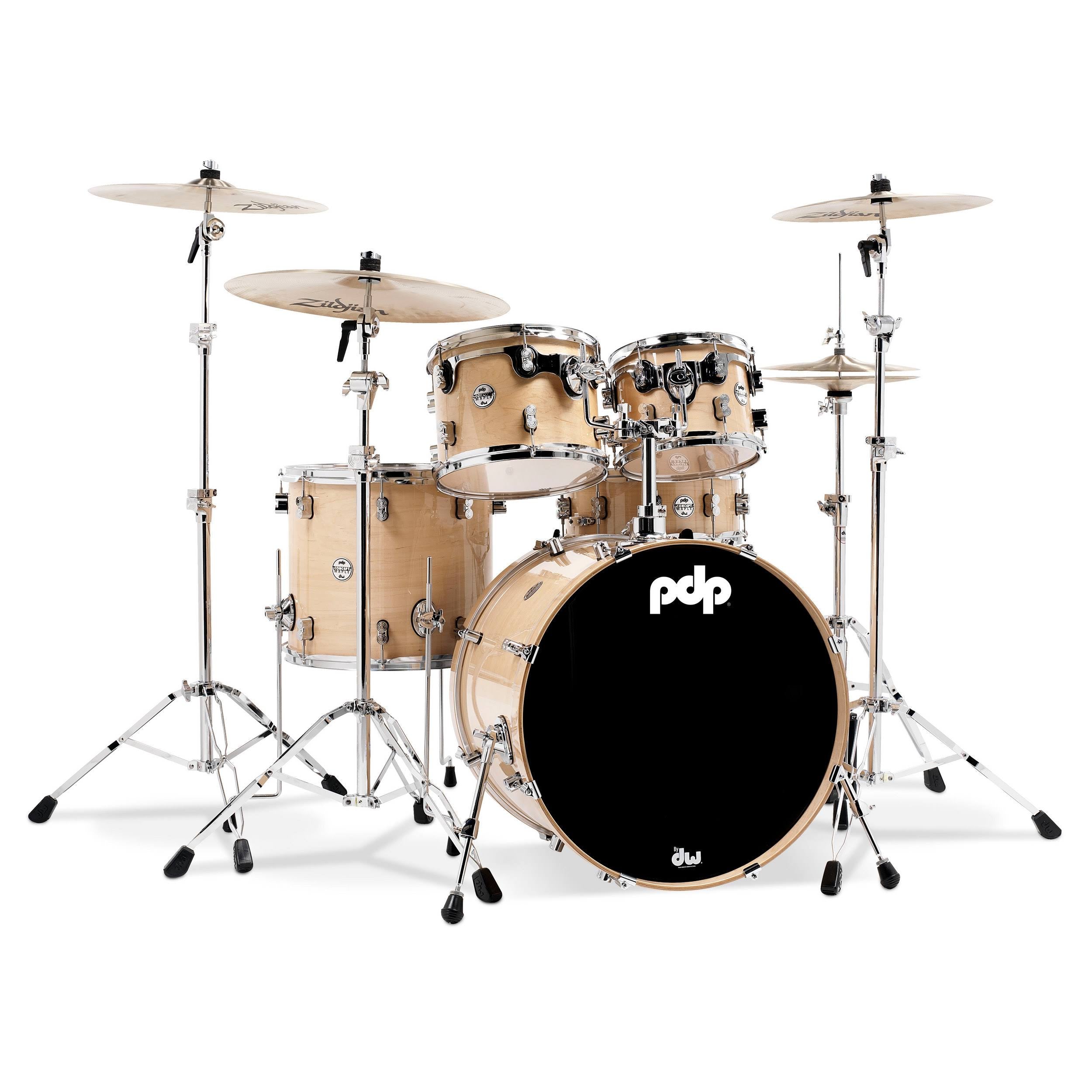 PDP Concept Maple 5-Piece Shell Pack - Natural Lacquer - Megean