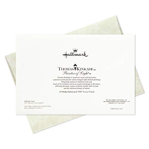 Hallmark Thomas Kinkade Boxed Christmas Cards, Snowy Scenes, 24 Cards with Envelopes E269445