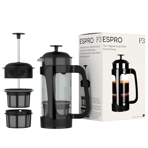 ESPRO P3 French Press Coffee Maker, Black, 32 oz O291