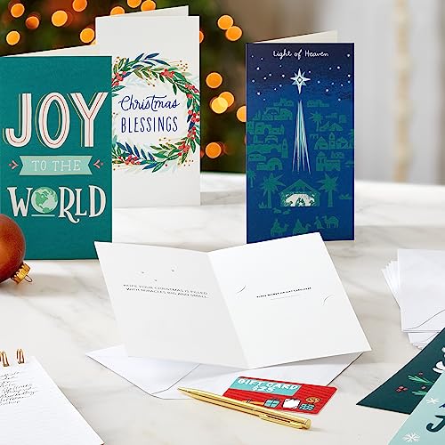 Hallmark Boxed Religious Christmas Cards Assortment, 24 Cards with Envelopes T4629