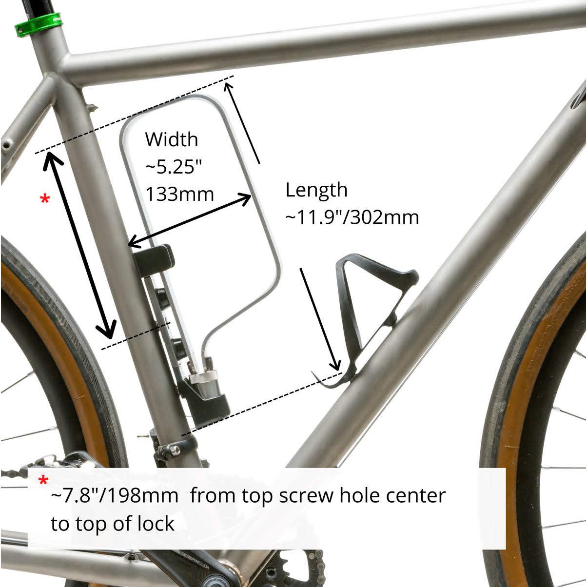 Tigr Mini+ Titanium Bike U-Lock G5626