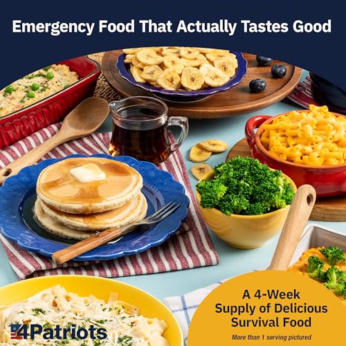 4Patriots 2-Week Survival Food Kit, 84 Servings, 25-Year Shelf Life T5486