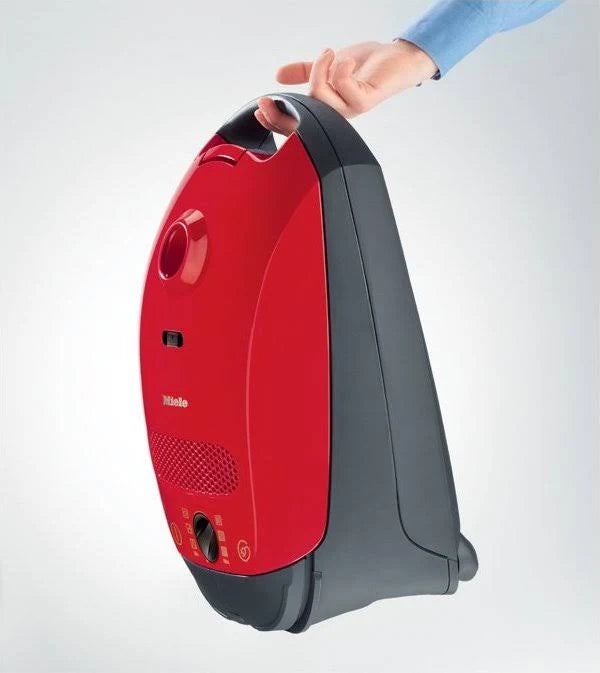 Miele Classic C1 Titan Canister Vacuum, AirClean/HEPA, Mango Red Y311