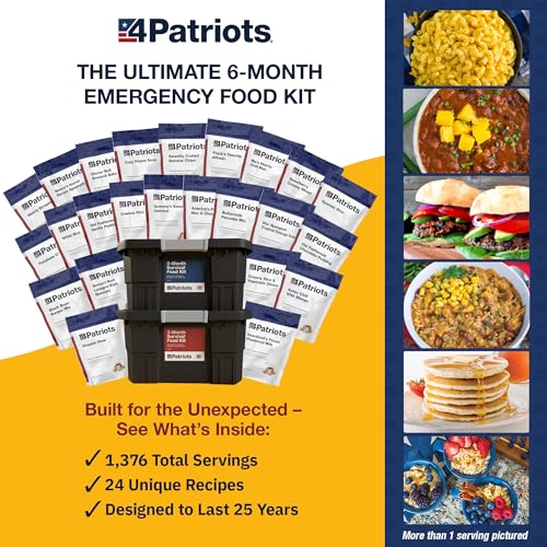 4Patriots 2-Week Survival Food Kit, 84 Servings, 25-Year Shelf Life T5486