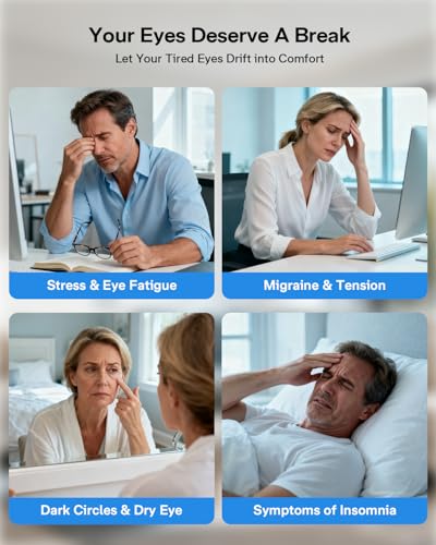 Heated Eye Massager with Bluetooth Music for Migraine Relief G49099