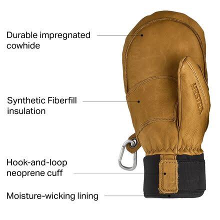 Hestra Leather Fall Line Mitt Unisex Cork Y7543