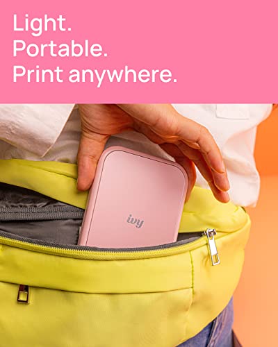 Canon Ivy 2 Mini Photo Printer, Sticky-Back Prints, Pure White I989653