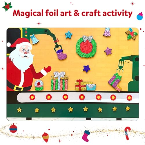 Skillmatics Foil Fun Christmas Ornaments, Mess Free Art Craft Kit for Kids Ages 4-9 S207