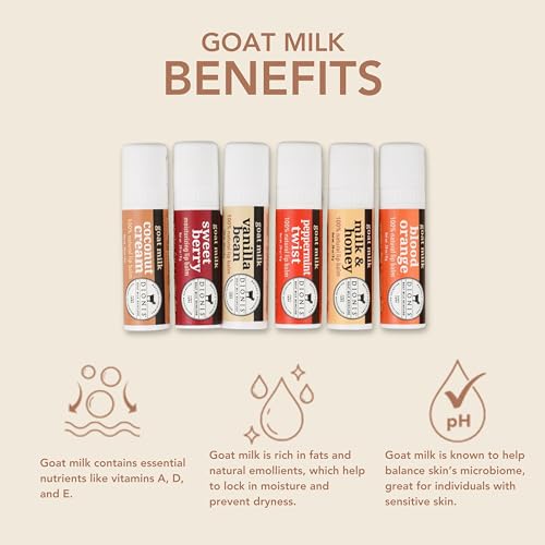Dionis Goat Milk Lip Balm Ornament 6-Piece Variety Pack S6767