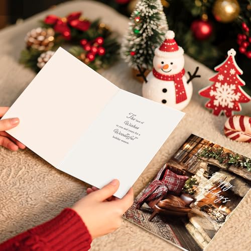 Christmas Cards with Envelopes & Stickers, Set of 20, 5" x 7" W887
