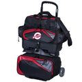 Ebonite Players 4 Ball Roller Bowling Bag- Black/Red - Avayadevconnect
