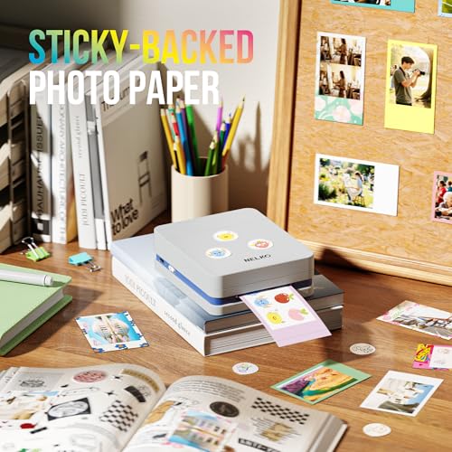 Nelko PP01 Portable Mini Photo Printer for iOS & Android, White Z15552