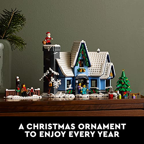 LEGO Icons Santa’s Visit 10293 Christmas House Building Set for Adults F4948