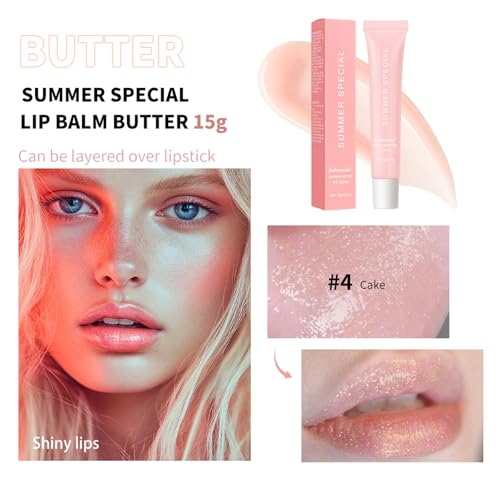 URQT Lip Butter Balm 4PCS, Hydrating Nourishing Lip Care with Natural Oils H306